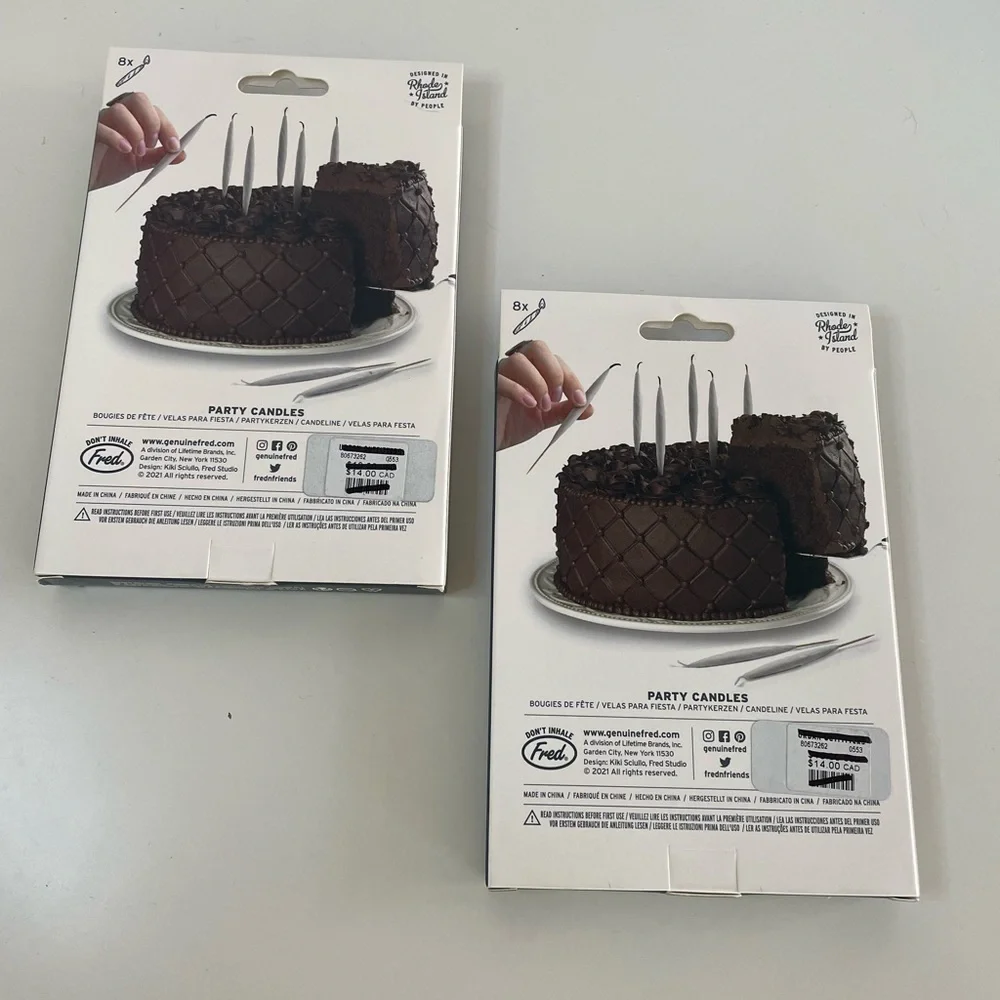 Set of 2 NWT Urban Outfitters Lit Party Candles